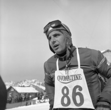 Skier with start number, 1966