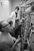 New telephone exchange of the «Schweizer Illustrierte», 1973