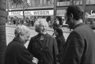 Walter R. Spira, pedestrian survey on Bahnhofstrasse