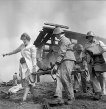 Civil defense exercise in Zollikofen, 1959