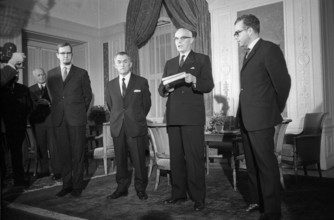 Chancellor Huber and the two Vice Chancellors, 1968