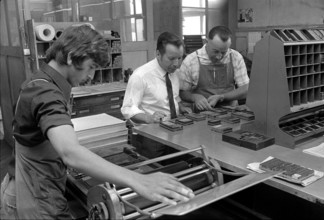 Border post on Lake Zurich, typesetting, 1971