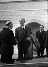 General Debeney, diplomat Walter Stucki; 1945