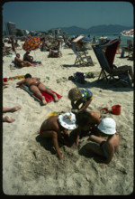 Children playing in the sand, Cala Millor, Mallorca 1976