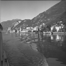 Campione, Italian enclave on Lake Lugano; 1946