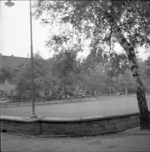 Birkenhof schoolhouse square in Bättwil 1969