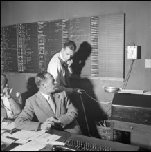 Stock traders at the Zurich Stock Exchange, 1952
