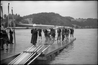 World Championship on the Rotsee 1962: Launching the boat