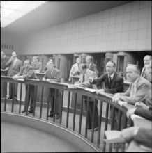 Stock traders at the Zurich Stock Exchange, 1952