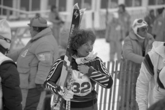 Olympic Games Lake Placid 1980, Slalom: Nadig in the finish area