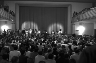 General Assembly of the Autonomous Youth Center Action in the Volkshaus Zurich 1968