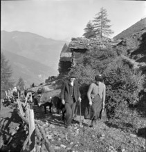 Alpine ascent in Valais, 1942