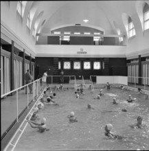 Bathers in the thermal bath, Bad Ragaz, 1967