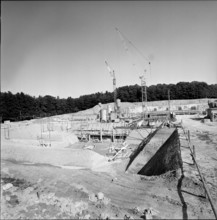 Construction site of the Physics Institute of ETHHönggerberg, Zurich 1962