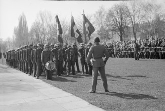 Flag handover to the Fusiliers, Zurich 1961