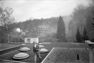 Demolition of the Dolder Waldhaus Hotel in Zurich in 1972