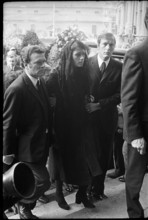 Funeral of Jo Siffert, Freiburg 1971; widow Simone SiffertGuhl