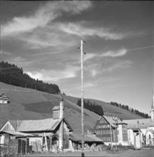 Alpthal after electrification; 1951