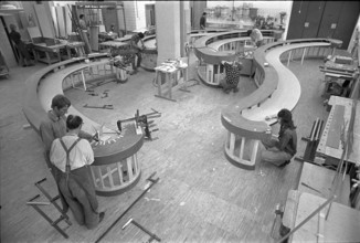 Carpenter in the Berchtold carpentry shop, 1971