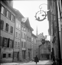 Old town of Biel, 1948