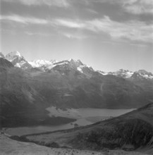 Upper Engadine with Corvatsch 1958