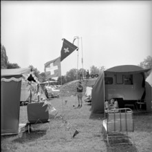 Campsite at the car campsite near Geneva, 1968