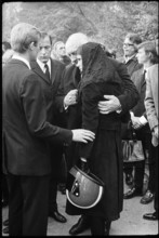 Funeral of Jo Siffert, Freiburg 1971; widow Simone SiffertGuhl