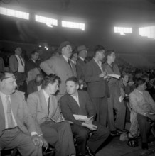 Men during an auction; 1955