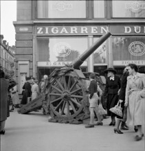 Cannon at the exhibition 100 Years of the Swiss Army, Zurich 1948