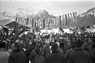 Swiss Youth Ski Camp: Opening Ceremony, 1968