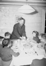At the dining table, Pestalozzi Children's Village Trogen 1946
