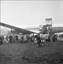 Tokyo Olympics 1964: Departure of the Swiss equestrian team, ZurichKloten Airport