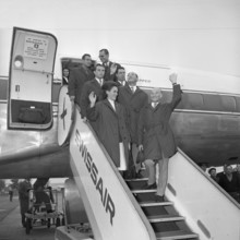 Tokyo Olympics 1964: Return, arrival of the Swiss riders, ZurichKloten Airport