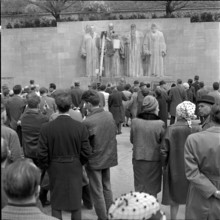 Protest against vandalism; Reformation Monument; 1965