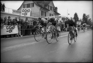 Tour de Suisse 1974: Sprint with Eddy Merckx