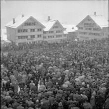 Snowfall at the Ausserrhoden Landsgemeinde 1951