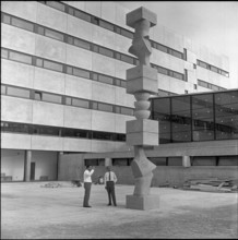 Sculpture by Hans Arp, New Trade School Basel, 1961