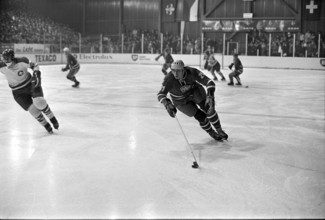 Ice hockey international match Switzerland  Czechoslovakia 1971