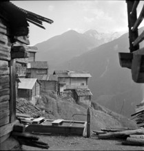 Mountain village of St. Martin in Valais, 1942