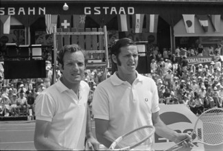 Swiss Open Gstaad 1971: Tom Okker, Roy Emerson