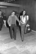 Before the World Championship fight against Chionoi in 1974: Chervet with his girlfriend