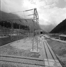 AlbignaLöbbia power plant, construction site 1960