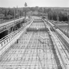 Reuss Bridge under construction; 1955