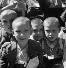 Children from Serbia on holiday in Switzerland, 1942