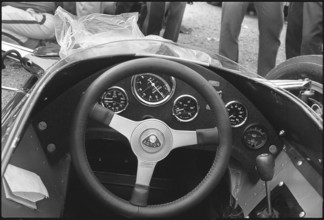 GP of Zandvoort 1967: Cockpit of a racing car