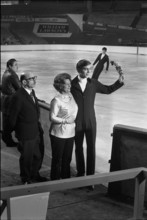 European Championships in Zurich 1971: Hildou Mudrou and European Champion Ondrej Nepela