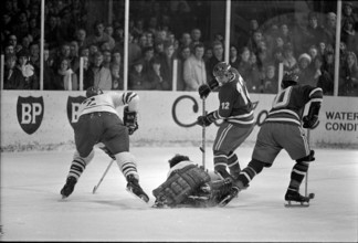 Ice hockey international match Switzerland  Czechoslovakia 1971