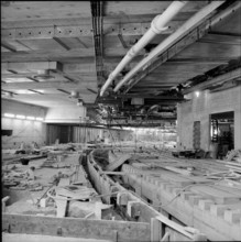 CERN: Construction site of the proton synchrotron, detail 1957