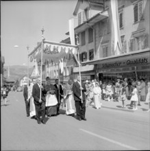 Bishop of Streng at the procession in Hochdorf 1962