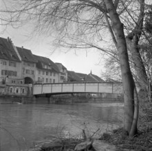 Renovation of the Reuss Bridge in Mellingen; 1955